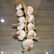 Lâmpadas de alho rosa cerâmica 11 cordas trançadas cozinha parede decoração vegetal comprar usado  Enviando para Brazil