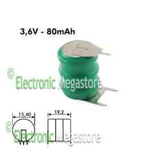 Batteria ricaricabile 80mah usato  Ottaviano