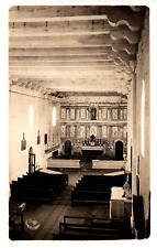 Cartão postal RPPC Interior da Missão Santa Inês Capela Solvang Califórnia década de 1910 comprar usado  Enviando para Brazil