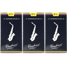 Palhetas de saxofone alto tradicionais Vandoren - 3,5 (pacote com 30), usado comprar usado  Enviando para Brazil