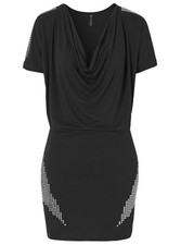 Nieten shirtkleid schwarz gebraucht kaufen  Deutschland