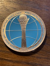 Medalla Congreso Religiones Nacionales Mundiales y Tradicionales Kazajstán 2003 segunda mano  Embacar hacia Mexico