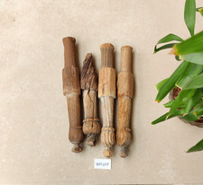 Cabide antigo feito à mão primitivo de madeira boho gancho aparência rústica decoração de fazenda 4 peças comprar usado  Enviando para Brazil