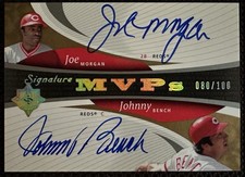 JOHNNY BENCH JOE MORGAN AUTOGRAFADO MVPs LE/100 VERMELHO AUTÓGRAFO , usado comprar usado  Enviando para Brazil