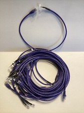 LOTE 26 Monoprice 2 pés 24AWG Cat5e 350MHz UTP cabo de rede Ethernet roxo 568B comprar usado  Enviando para Brazil
