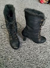 Real leather black for sale  STROUD