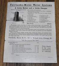 Vintage 1915 fairbanks for sale  West Union
