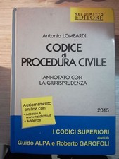 Codice procedura civile usato  Roma