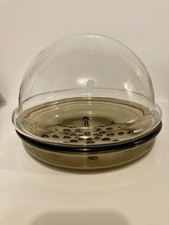 Base colorida cúpula de vidro transparente vintage SpaceAge Corning Plant terramium comprar usado  Enviando para Brazil