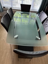 Glass dining table for sale  RAYLEIGH