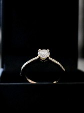Verlobungsring 585 gelbgold gebraucht kaufen  Weng