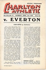 Charlton athletic everton for sale  LONDON