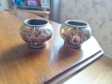 Antique brass enamel for sale  HOUNSLOW