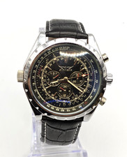 Relógio masculino estilo cronógrafo JARAGAR mostrador preto pulseira de couro comprar usado Relógio masculino estilo cronógrafo JARAGAR mostrador preto pulseira de couro comprar usado  Enviando para Brazil