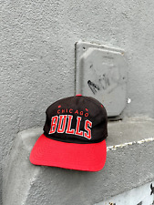 Vintage lata 90. Starter Chicago Bulls Snapback Hat Arch NBA Black Red Cap na sprzedaż  PL
