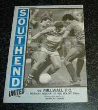 Southend millwall 1985 for sale  UK