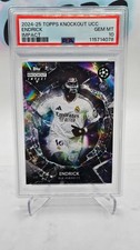2024-25 TOPPS NOKAUT UCC ENDRICK CZARNA PIŁKA NOŻNA REAL MADRID PSA 10 na sprzedaż  Wysyłka do Poland