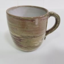 Usado, Caneca de chá de cerâmica marmoreada ágata vintage artesanal Inglaterra comprar usado  Enviando para Brazil