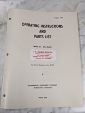 Powermatic operator instructio for sale  USA