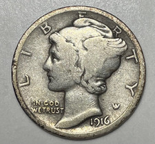 1916 10c mercury for sale  New Bern