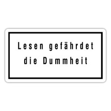Lesen gefährdet dummheit gebraucht kaufen  Leipzig
