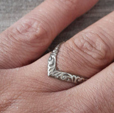 Silver wish bone for sale  UK