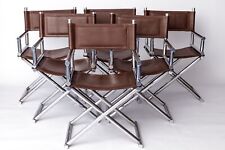 Set of 6 Vintage Safari Folding Chairs – Chrome Frame – 1970s/80s Mid-Century comprar usado  Enviando para Brazil