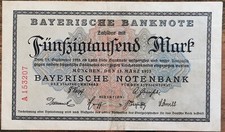 Billet allemagne 50000 d'occasion  Aunay-sur-Odon