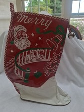 vintage vinyl christmas stocking for sale  Salem