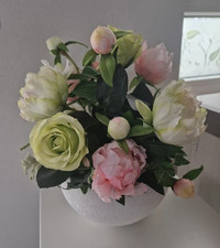 Seidenblumengesteck rosen pfin gebraucht kaufen  Lachendorf