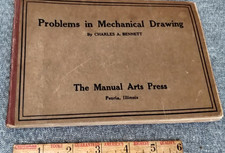 1908 PROBLEMS IN MECHANICAL DRAWING CHARLES A. BENNETT MANUAL ARTS PRESS SS, usado comprar usado  Enviando para Brazil