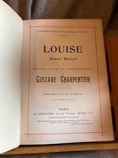 Gustave charpentier louise d'occasion  Rennes