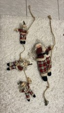 Hängender weihnachtsmann 2er gebraucht kaufen  Litzendorf