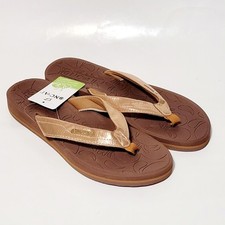 Sandálias Oncai chinelos marrom slip on toe post casual biqueira aberta Wms 8.5EUA 40EU comprar usado  Enviando para Brazil