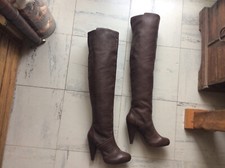 Cuissardes zara cuir d'occasion  Neuilly-sur-Seine