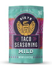 Tempero Siete Mild Taco - Vegano, Sem Glúten, Sem Grãos - 1,31 oz (Pacote com 6) comprar usado  Enviando para Brazil