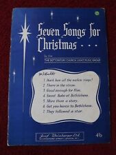 Seven songs christmas for sale  PLYMOUTH