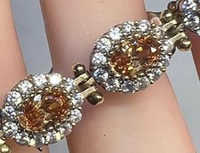 Citrine diamond bracelet for sale  Saint Petersburg