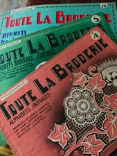 Broderie alphabets initiales d'occasion Broderie alphabets initiales d'occasion  Magalas