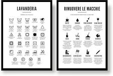 Poster per lavanderia usato  Roma