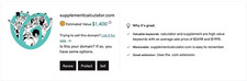 Supplementcalculator.com aged  for sale  Saint Louis