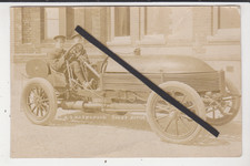 CARTÃO POSTAL FOTOGRÁFICO; CARRO DE CORRIDA VINTAGE (100 HP NAPIER) A.E.MACDONALD - I.O.M 1905 comprar usado  Enviando para Brazil