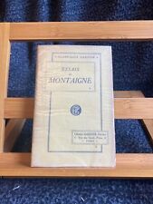 Montaigne essais tome d'occasion  Rennes