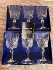 Crystal glass wine for sale  STIRLING