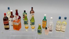 Garrafas de licor vintage Wright Guide Bar bebidas casa de bonecas artesanal miniatura 1:12 comprar usado  Enviando para Brazil