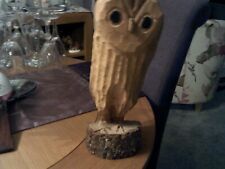 Carved wooden owl for sale  SALISBURY