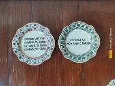 Coppia piattini ceramica usato  Roma