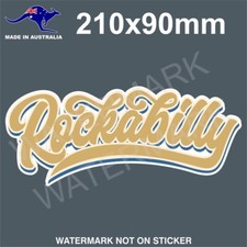 ROCKABILLY STICKER RETO VINTAGE TEXT comprar usado  Enviando para Brazil