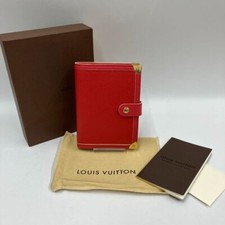 Autêntica capa de notebook Louis Vuitton Suhari Agenda PM couro vermelho dourado tudo em foto comprar usado  Enviando para Brazil