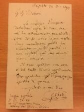 Lettera autografa giuseppe usato  Milano